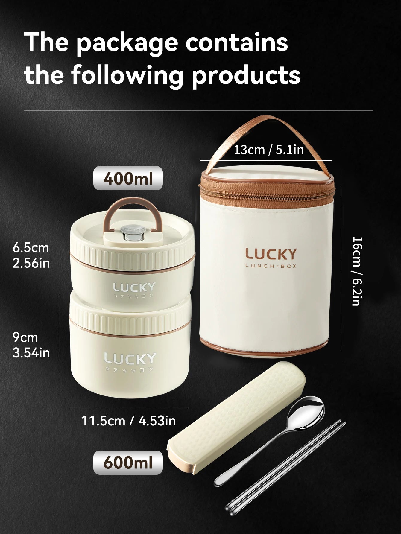 WORTHBUY Portable Insulated Lunch Box 304 Stainless Steel Thermal Bento Box Leak Proof Microwave Safe Salad Food Container Box