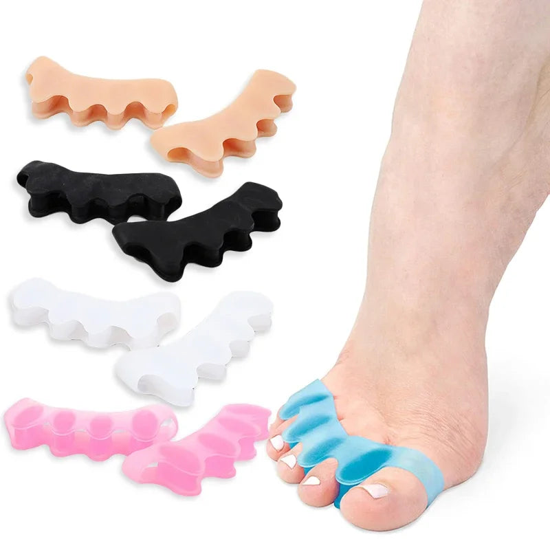 Toe Separators Doctor Recommended Correct Foot and Bunion Pain,Plantar Fasciitis Toe Straightener to Improve Functional Mobility