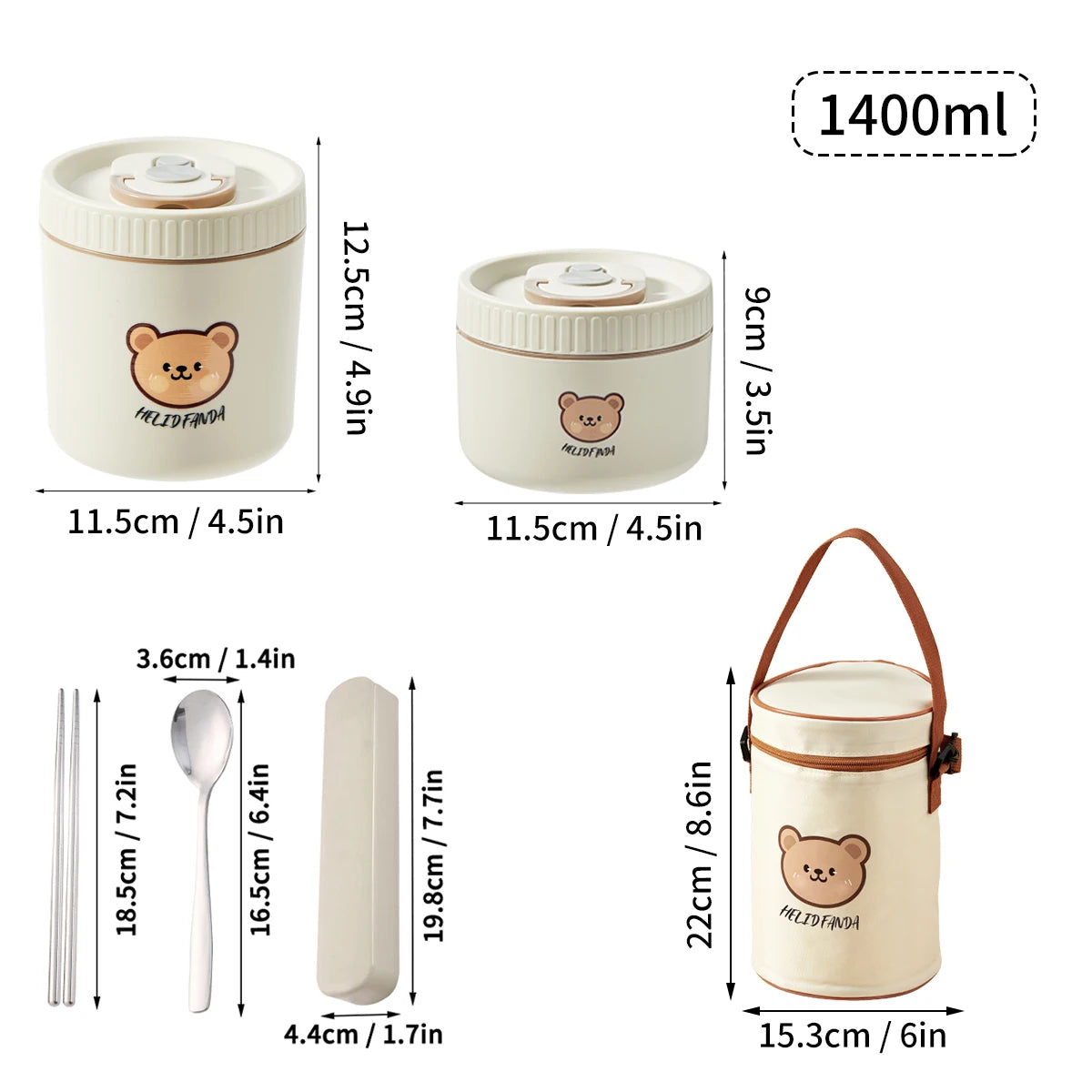 WORTHBUY Portable Insulated Lunch Box 304 Stainless Steel Thermal Bento Box Leak Proof Microwave Safe Salad Food Container Box