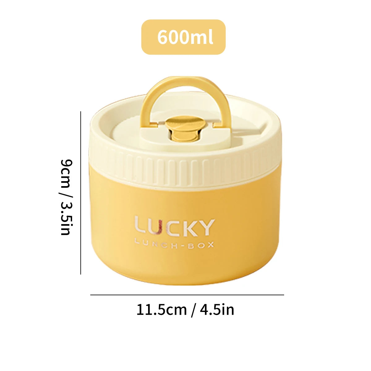 WORTHBUY Portable Insulated Lunch Box 304 Stainless Steel Thermal Bento Box Leak Proof Microwave Safe Salad Food Container Box